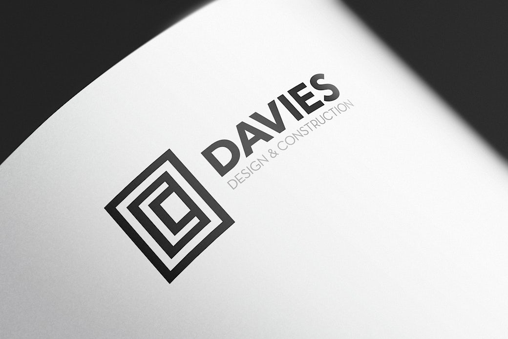Davies Construction Logo Print